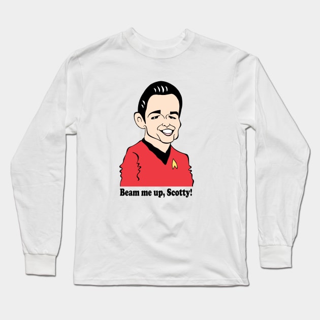 ENGINEER SCOTTY FAN ART Long Sleeve T-Shirt by cartoonistguy